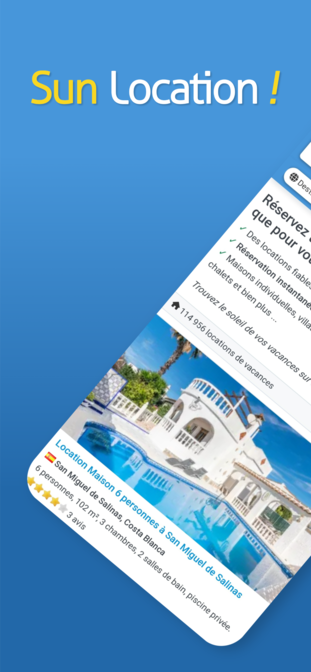 Application mobile Sun Location - Capture 1