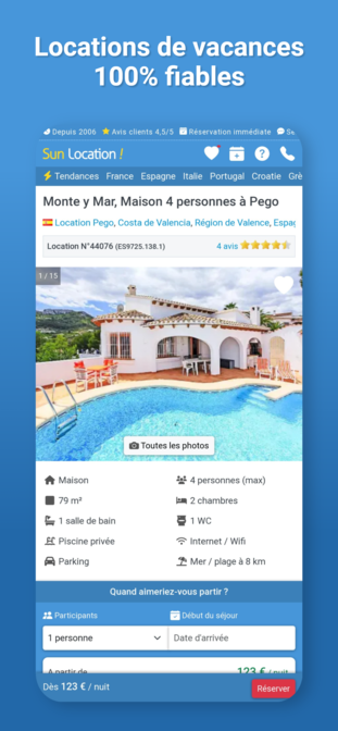 Application mobile Sun Location - Capture 3