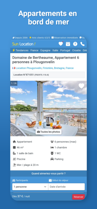 Application mobile Sun Location - Capture 5