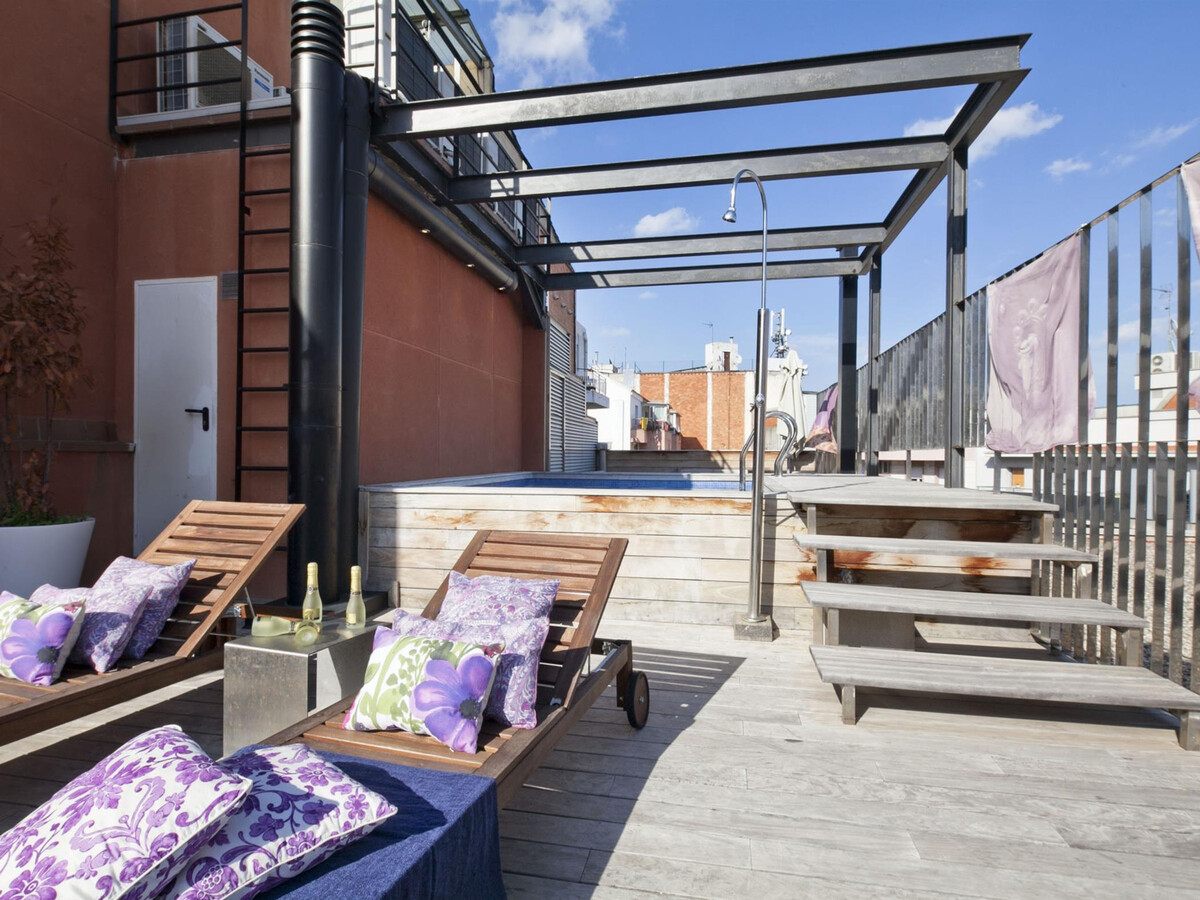 Appartement 8 pers. avec piscine toit à Barcelone - Photo 23