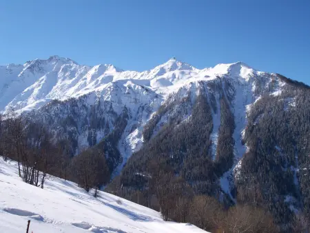Studio 4 pers. à Plan Peisey, balcon sud et vue Bellecôte : photo 3