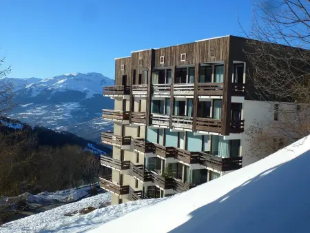 Studio 4 pers. à Plan Peisey, balcon sud et vue Bellecôte : photo 12