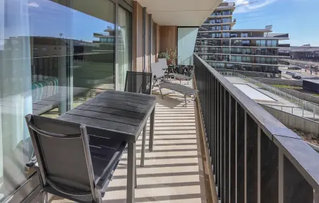 Appartement vue mer, plage privée et piscine à Ostende, 6 pers. : photo 7