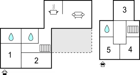 Maison 5 chambres avec piscine près de la plage : photo 28