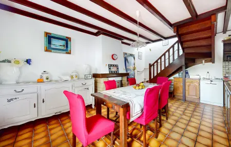 Maison en pierre 6 pers. à Plouagat, cour privée : photo 3