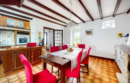 Maison en pierre 6 pers. à Plouagat, cour privée : photo 10