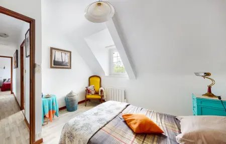 Maison en pierre 6 pers. à Plouagat, cour privée : photo 16