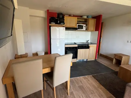 Studio cabine avec balcon sud-ouest à Belle Plagne, animaux admis : photo 2