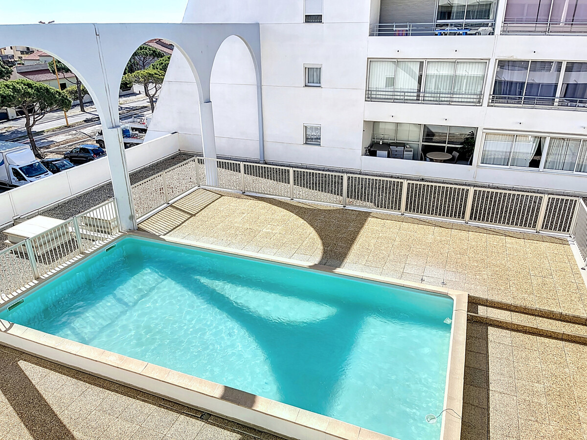 Appartement 4 pers. climatisé au Barcarès avec piscine et vue mer - Photo 2