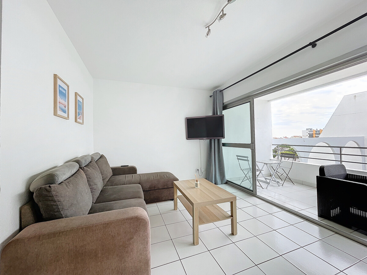 Appartement 4 pers. climatisé au Barcarès avec piscine et vue mer - Photo 9