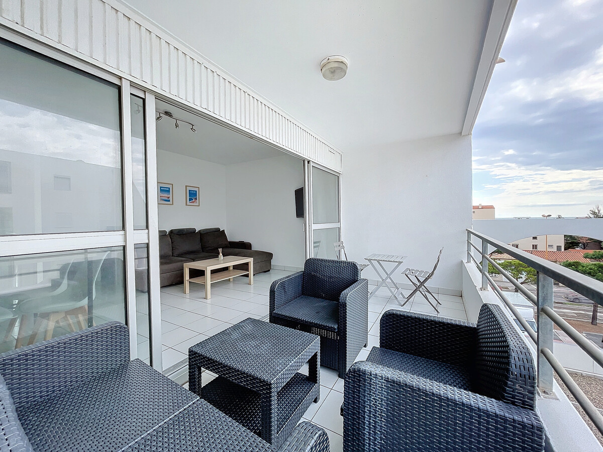 Appartement 4 pers. climatisé au Barcarès avec piscine et vue mer - Photo 11
