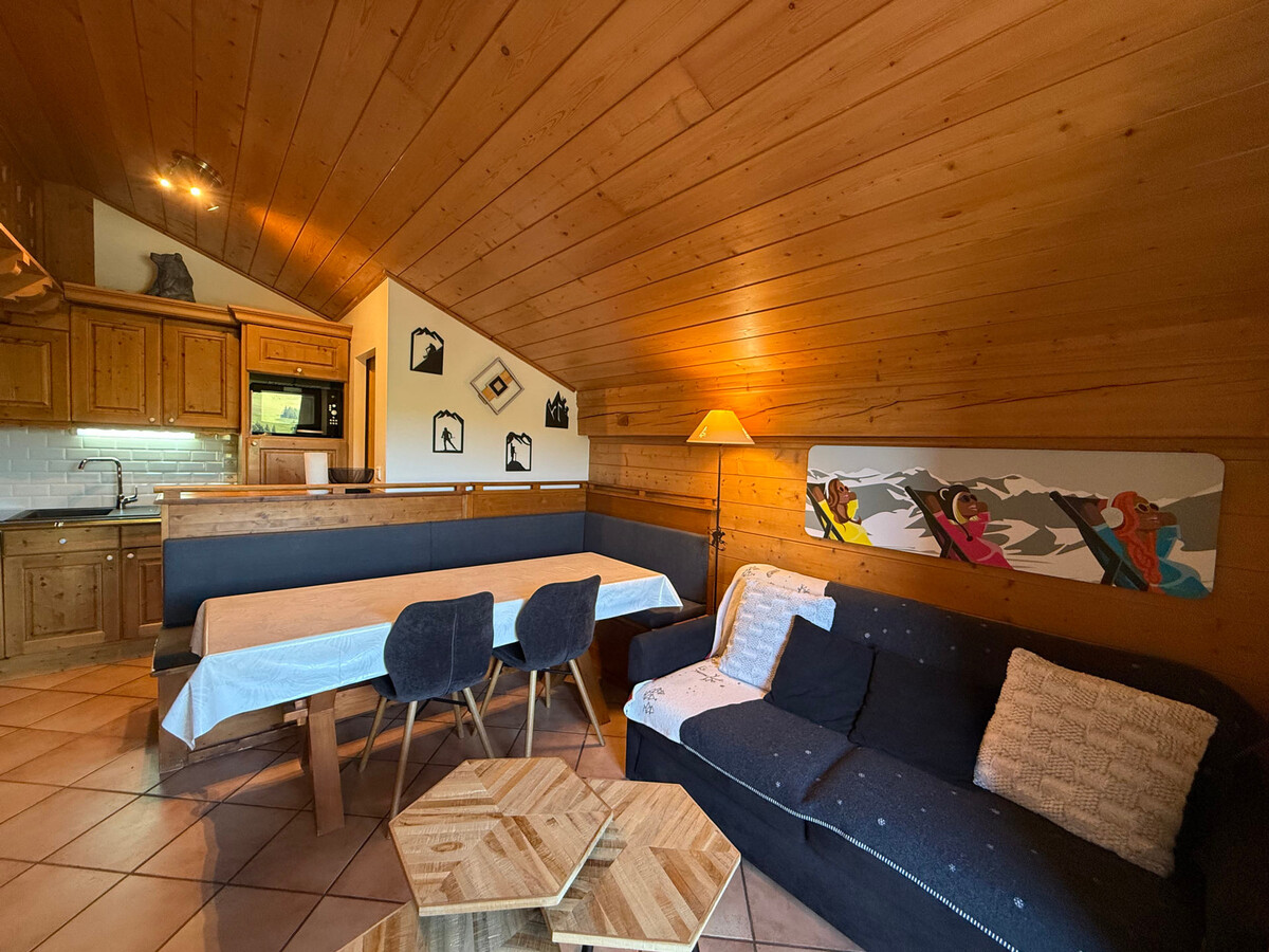 T4 aux Saisies avec balcon, vue pistes et parking couvert - Photo 1