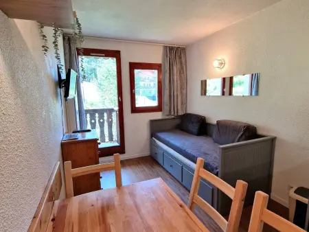Studio rénové 2-3 personnes à Valfréjus, balcon et vue piste - Photo 6