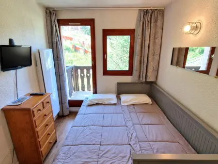 Studio rénové 2-3 personnes à Valfréjus, balcon et vue piste - Photo 15