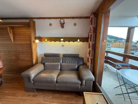 Appart 2P cabine aux Saisies, vue pistes Beaufortain : photo 7