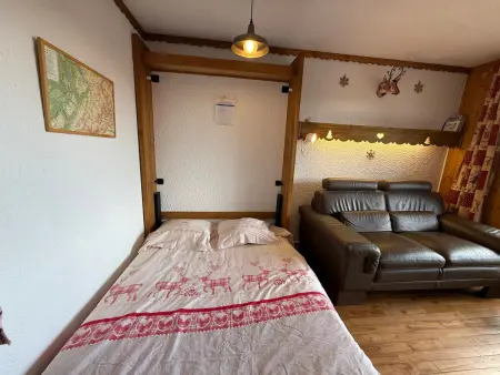 Appart 2P cabine aux Saisies, vue pistes Beaufortain : photo 11