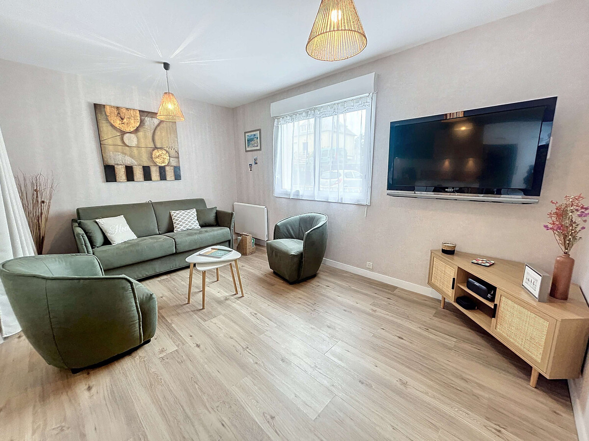 Appartement rénové 100m plage, parking privé à Jullouville - Photo 3