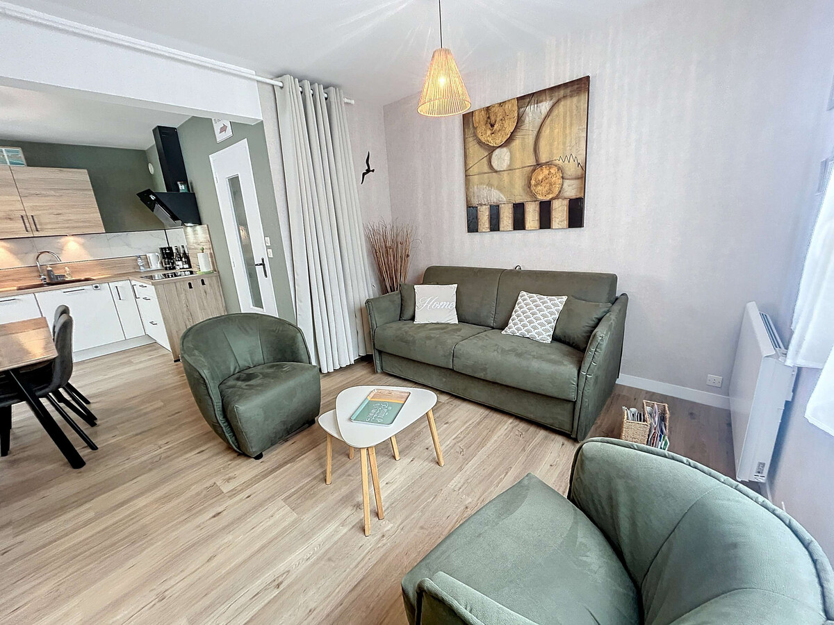Appartement rénové 100m plage, parking privé à Jullouville - Photo 5