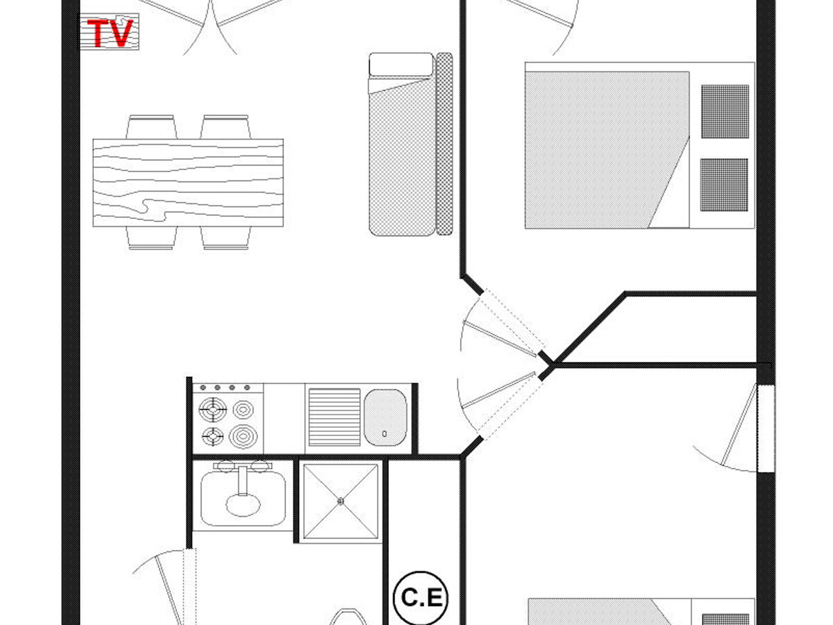 Appartement 6 pers. au pied du télésiège Mont Rond - Photo 13
