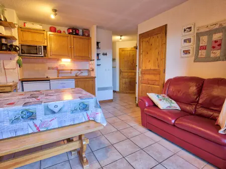 Location appartement à Notre Dame de Bellecombe, Appartement cosy 4 personnes avec WIFI et parking au pied des pistes