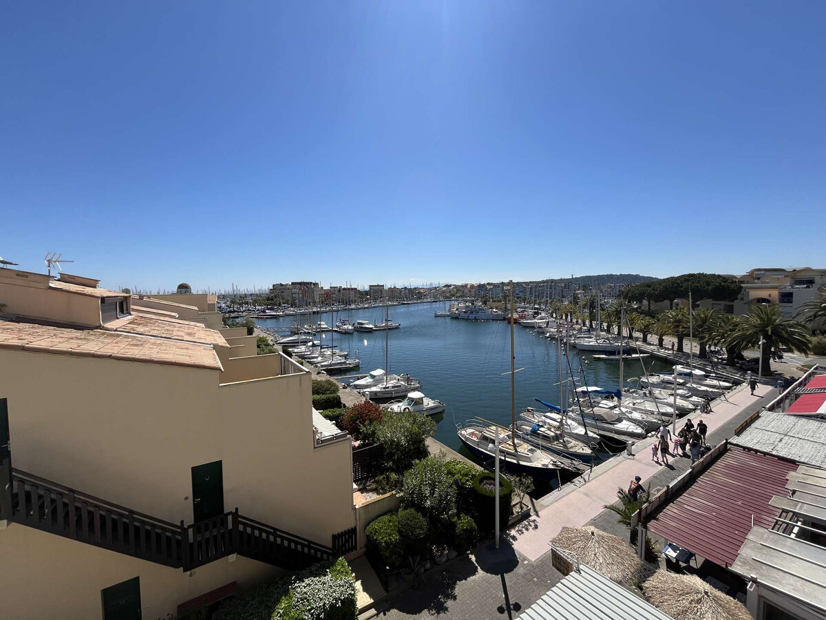 Appartement 4 pers. vue marina à Gruissan, parking privé - Photo 12