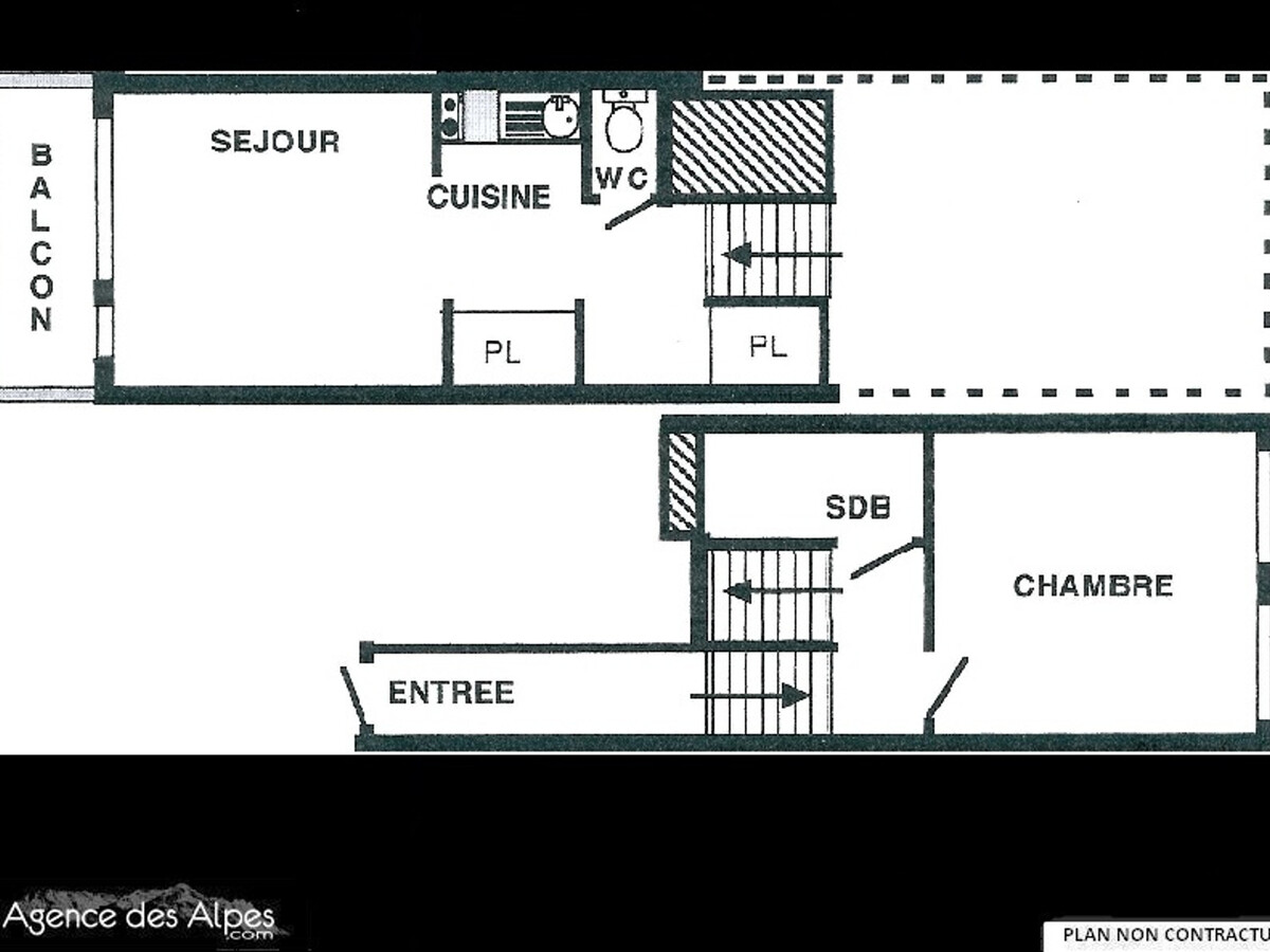 Duplex 5 pers aux pieds des pistes, balcon ouest - Photo 14