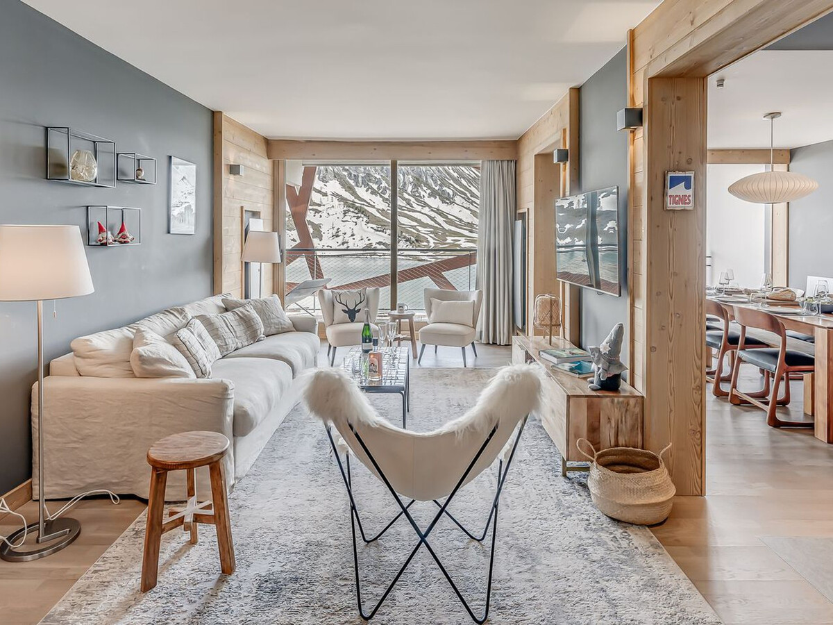Appartement 8 pers, balcon sud vue lac de Tignes - Photo 2