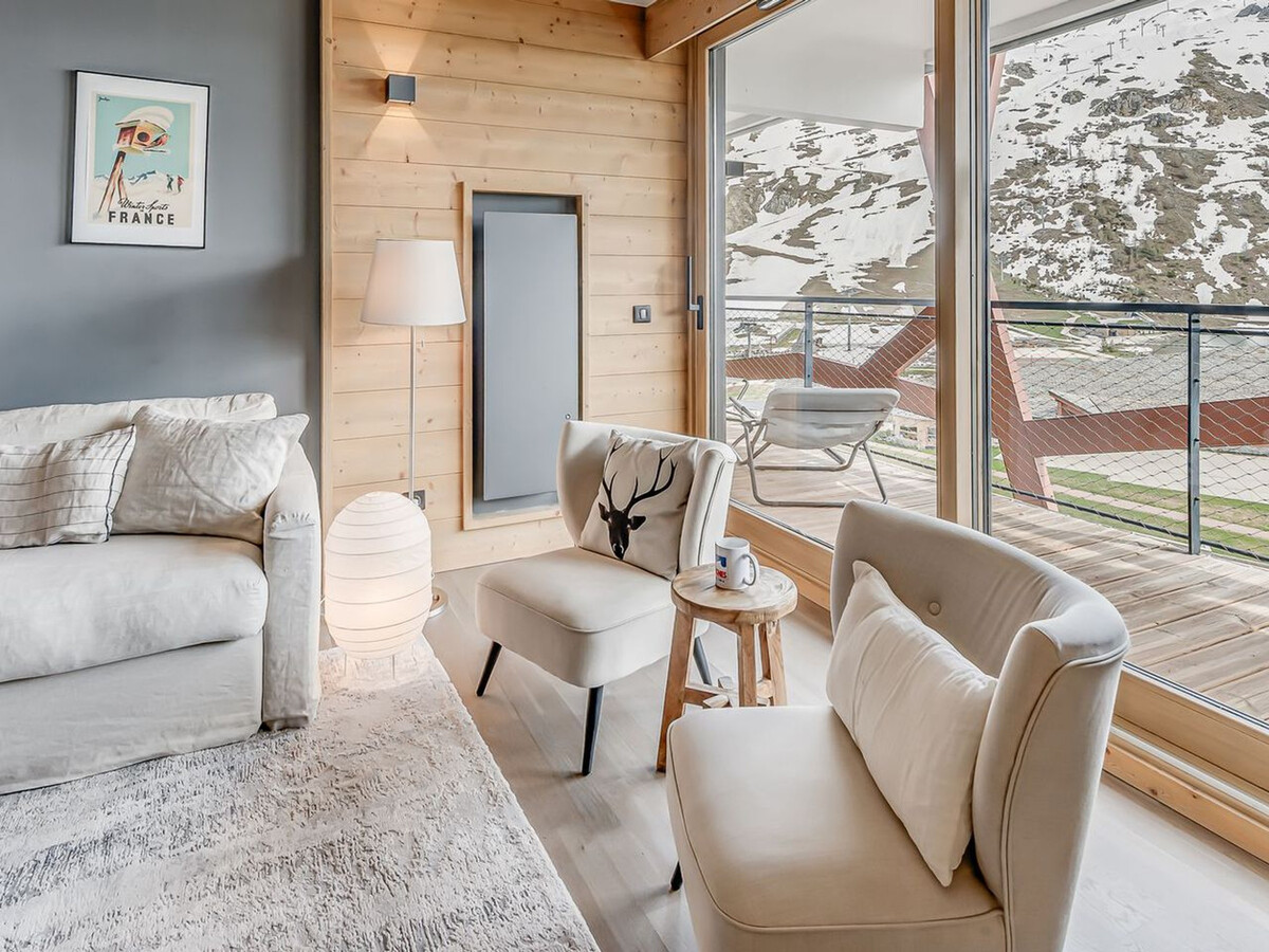 Appartement 8 pers, balcon sud vue lac de Tignes - Photo 13
