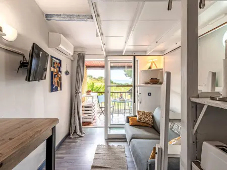 Casa Maza Corta, studio vue mer à Lumio : photo 4