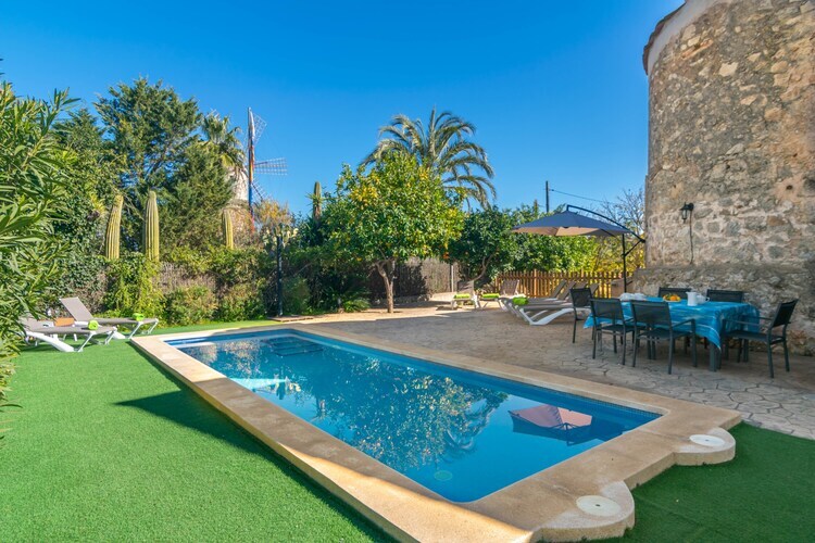 Es Molí Can Torres, villa historique avec piscine à Sineu - Photo 1