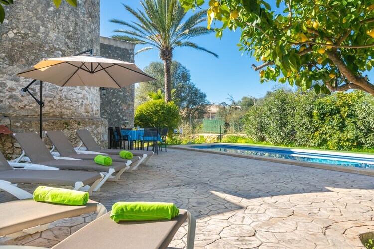Es Molí Can Torres, villa historique avec piscine à Sineu - Photo 10