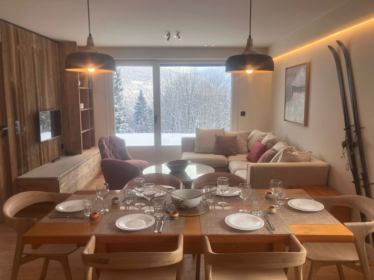 Appart 4 pièces 8 pers, terrasse Mont-Blanc à Saint-Gervais - Photo 3
