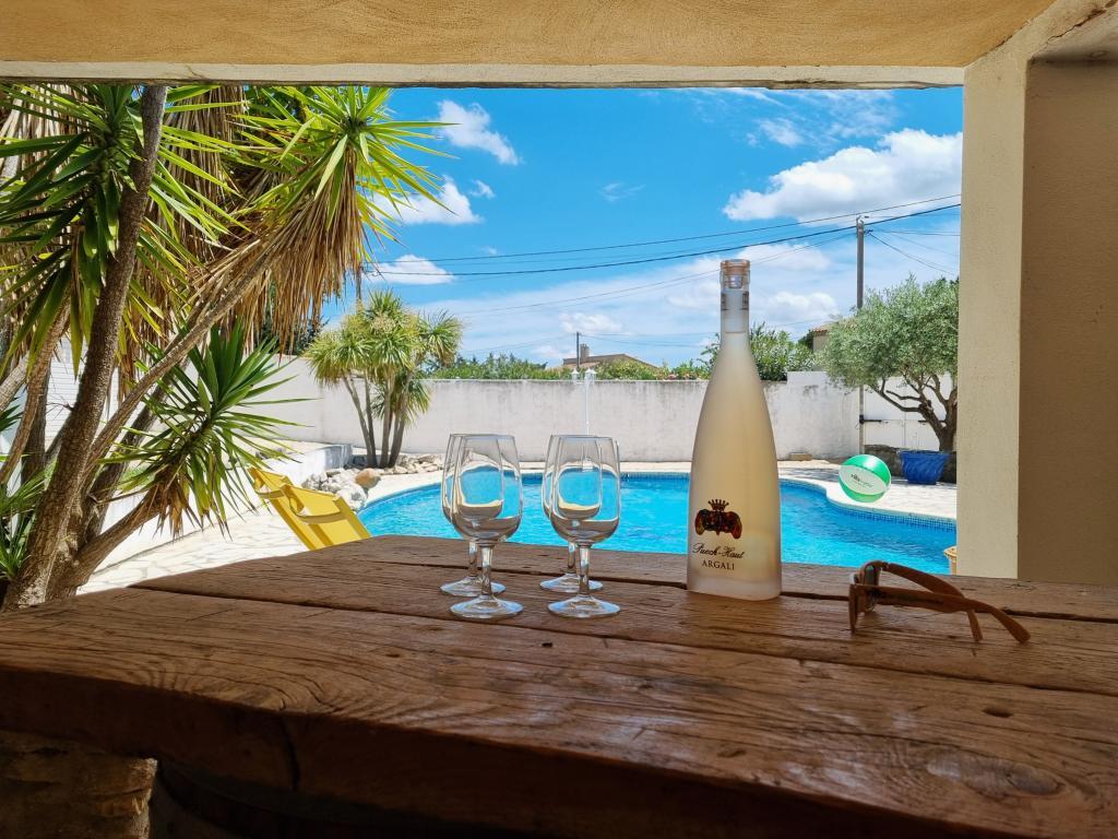 Villa Louis à Homps : piscine privée et terrasse - Photo 2