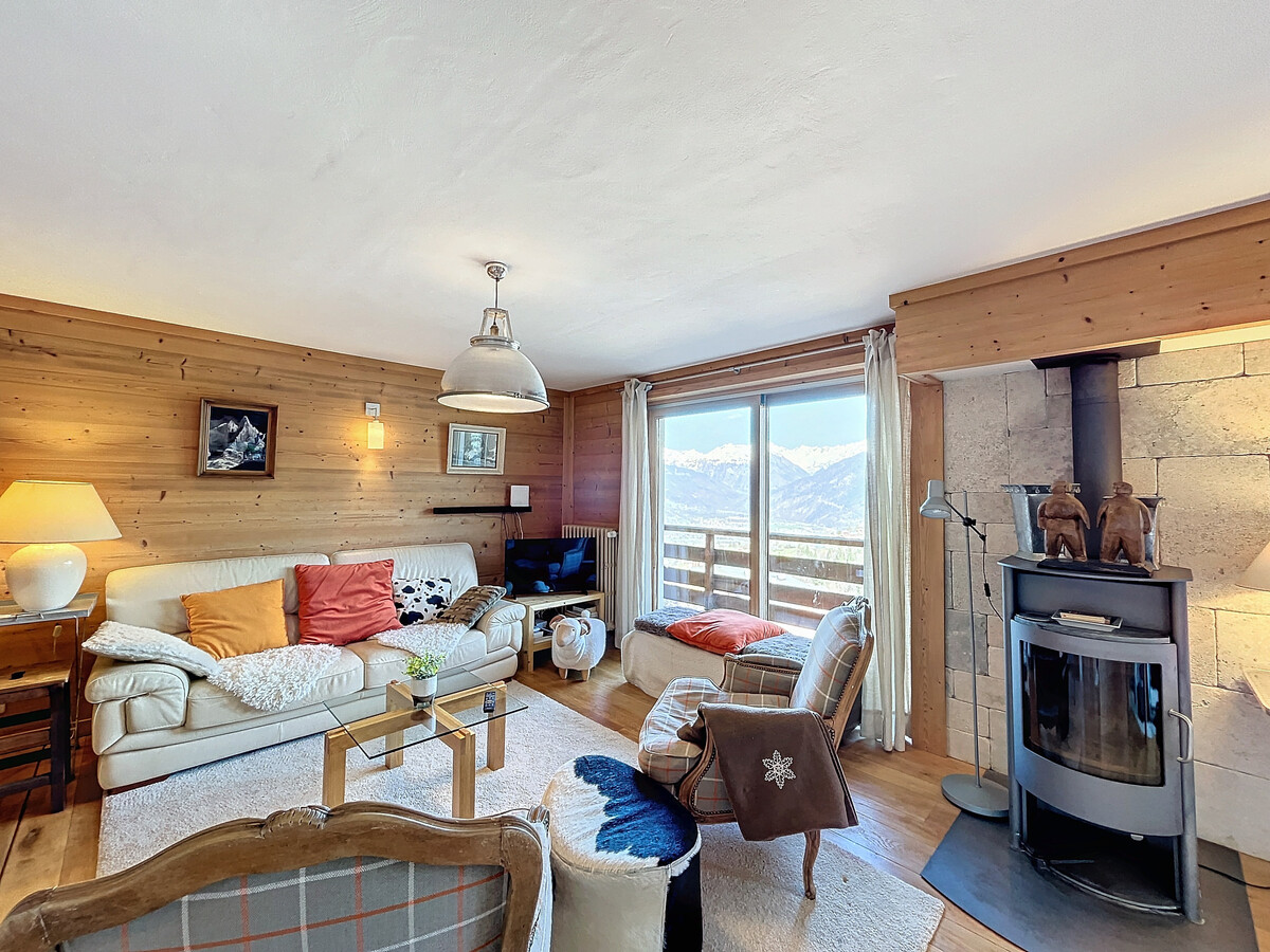 Appartement 4 pièces vue Mont Blanc, piscine couverte à Combloux - Photo 7
