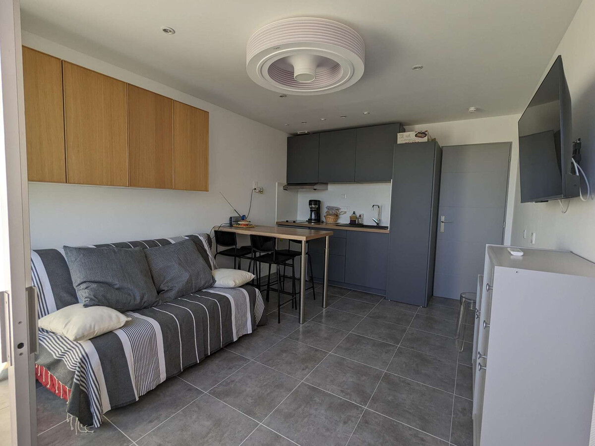 Studio cabine rénové, terrasse 10m² et parking - Photo 1
