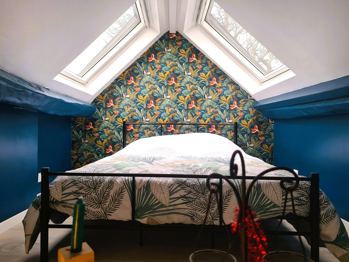 Gîte romantique Brenne : chambre sous toits avec Velux - Photo 11