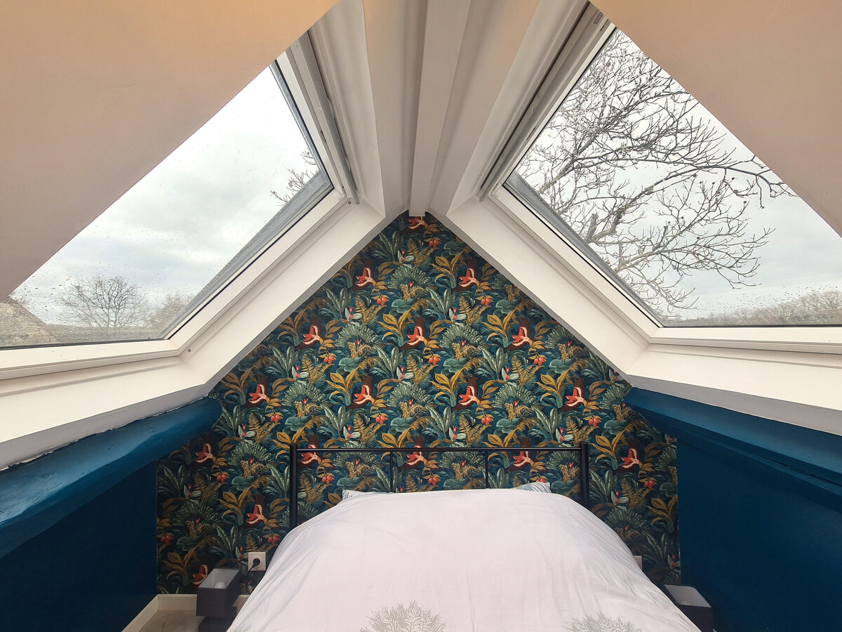 Gîte romantique Brenne : chambre sous toits avec Velux - Photo 14