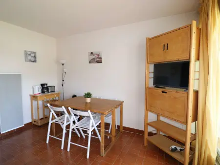 Studio cabine Port Camargue, piscine et terrasse vue port : photo 8