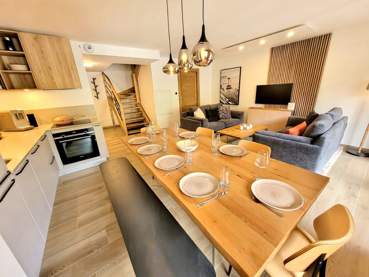 Duplex 4 chambres aux Gets, balcon ouest et garage - Photo 5