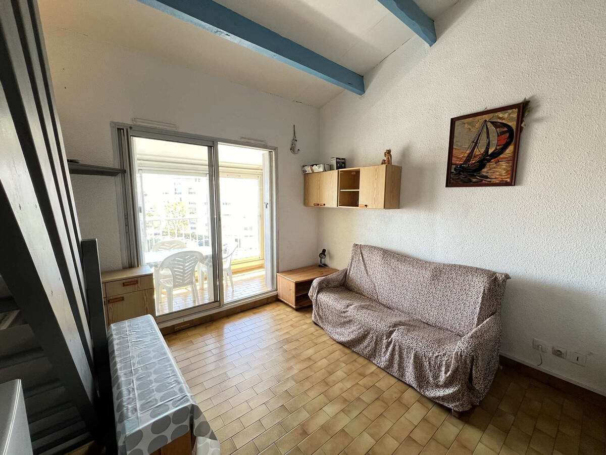 Studio cabine + mezzanine Cap d'Agde, 100 m plage - Photo 5
