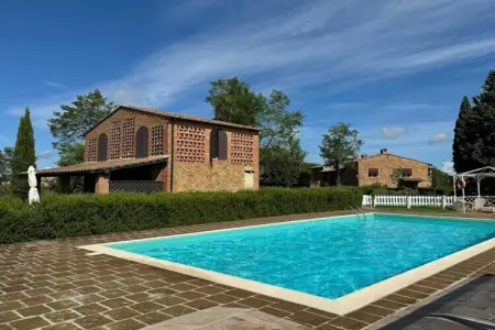 Ancienne grange toscane vue 360° à Montaione