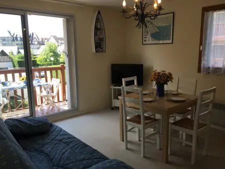 Appartement 32 m² Cabourg, balcon Sud/Ouest face plage : photo 2