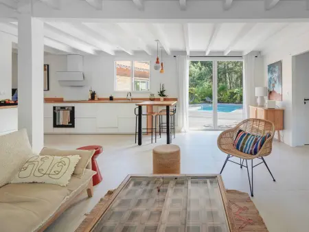 Villa 8 pers. avec piscine chauffée et jardin exotique à Capbreton : photo 9