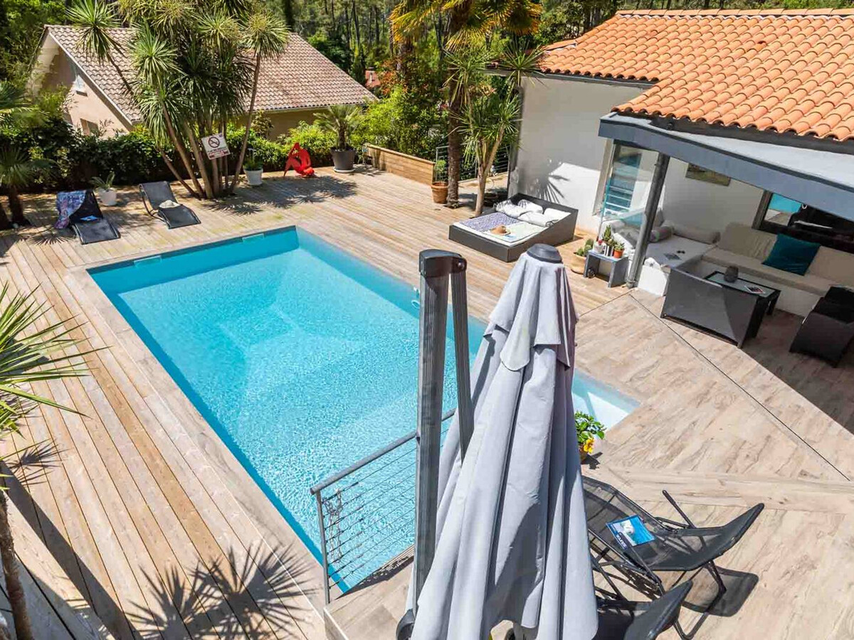 Villa d'architecte avec piscine chauffée et borne de recharge, parfaite pour des vacances en famille - Photo 5
