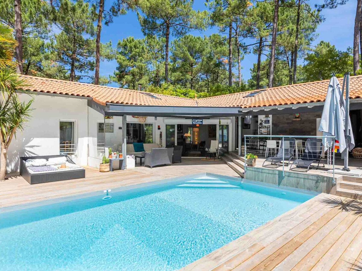 Villa d'architecte avec piscine chauffée et borne de recharge, parfaite pour des vacances en famille - Photo 6