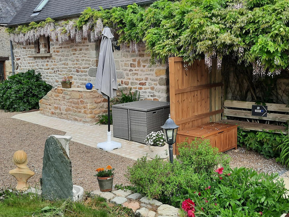 Longère en pierre avec terrasse, Val de Saire près de Cherbourg - Photo 17