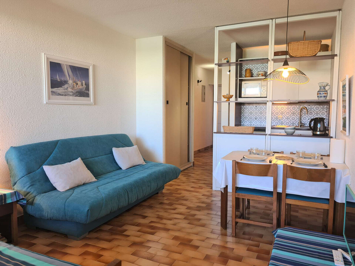 Studio cabine avec piscine et parking à Cap d'Agde - Photo 1