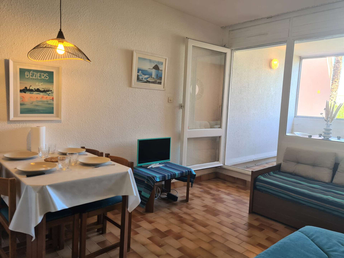 Studio cabine avec piscine et parking à Cap d'Agde - Photo 2