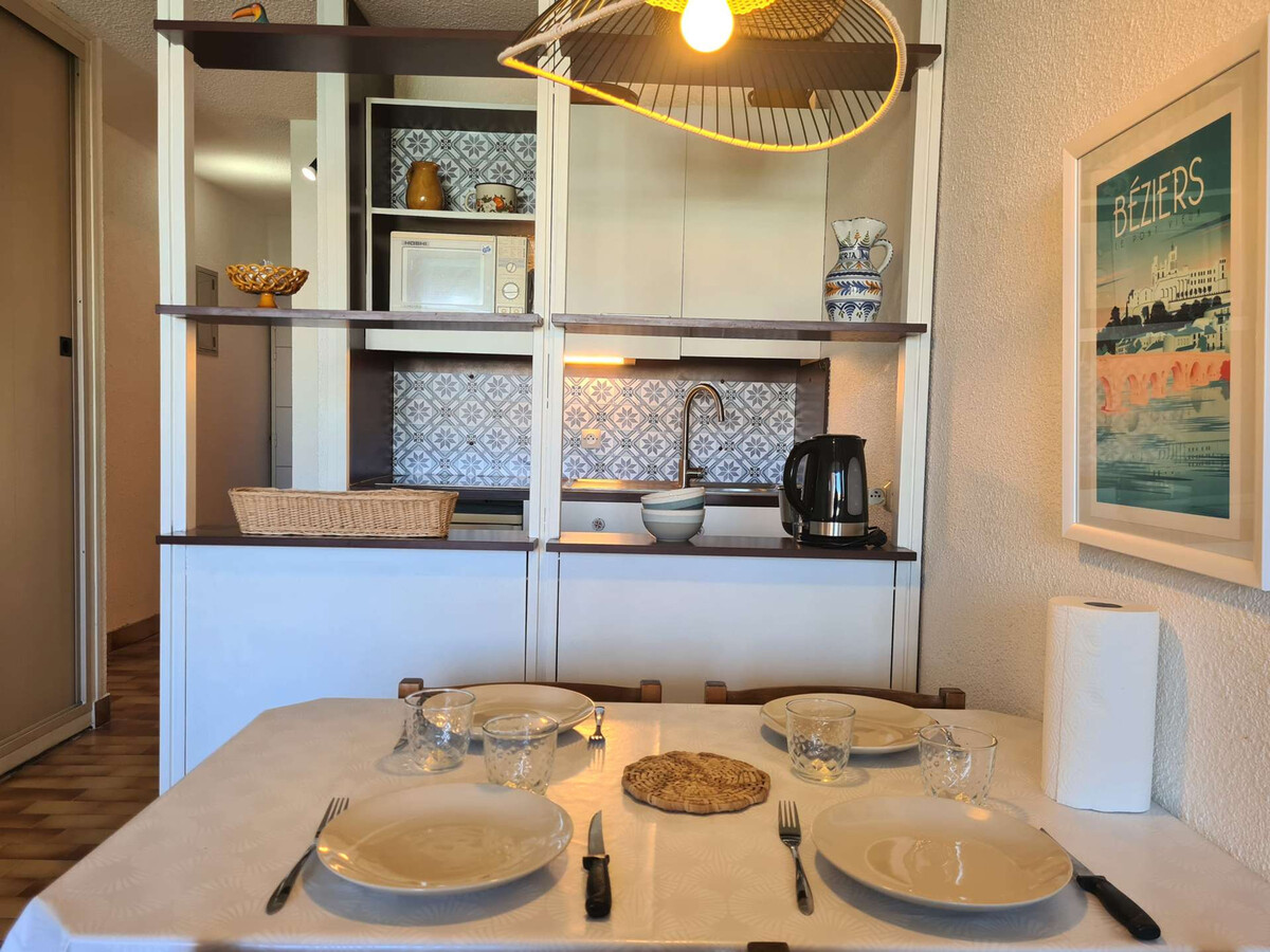 Studio cabine avec piscine et parking à Cap d'Agde - Photo 6