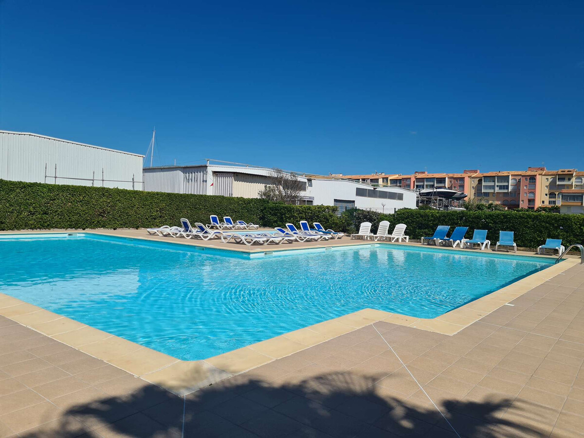 Studio cabine avec piscine et parking à Cap d'Agde - Photo 12